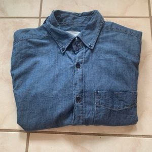 Mens American Eagle Ombre Button Down Shirt
